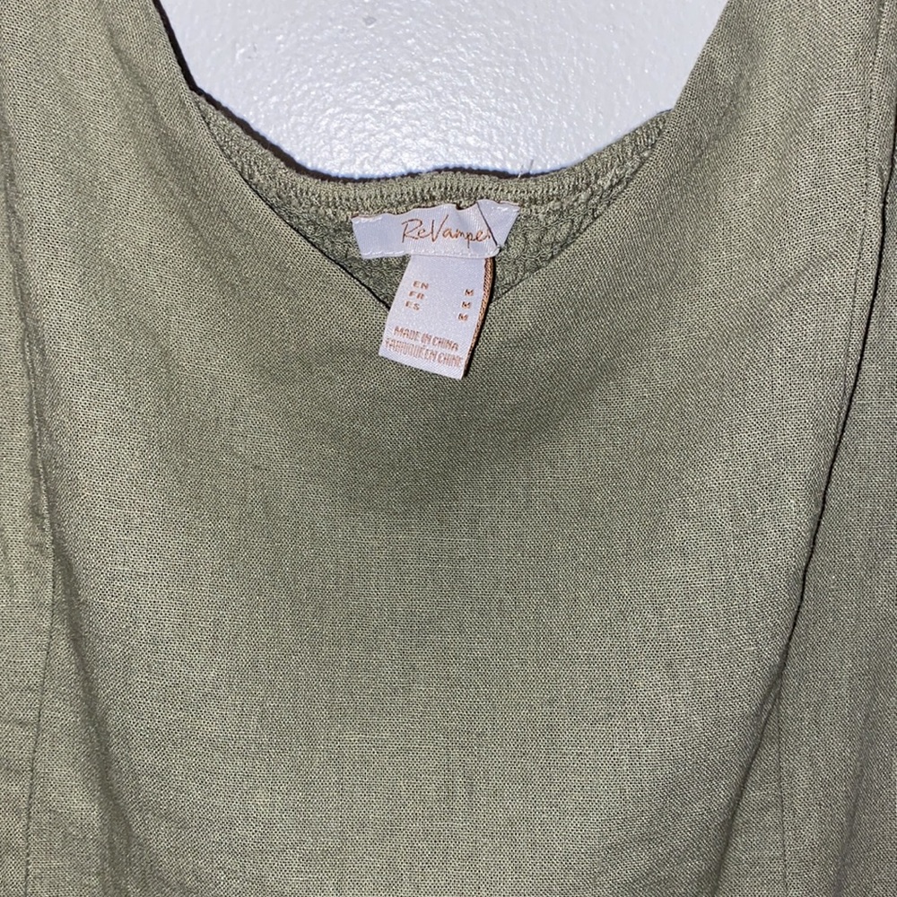 Green Ruched Top - Picture 2 of 5